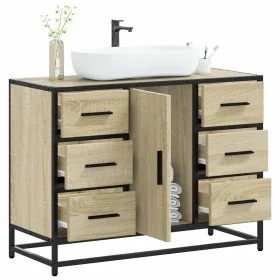 Armario lavabo baño madera ingeniería roble Sonoma 80x33x60 cm von , Badezimmermöbel - Ref: Foro24-849280, Preis: 116,18 €, R...