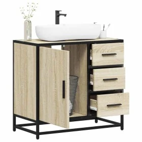 Armario de lavabo de baño madera roble Sonoma 65x33x60 cm von , Badezimmermöbel - Ref: Foro24-849275, Preis: 92,23 €, Rabatt: %