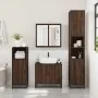 Mueble de lavabo madera de ingeniería roble marrón 65x33x60 cm by , Bathroom furniture - Ref: Foro24-849268, Price: 60,34 €, ...