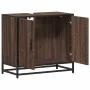 Mueble de lavabo madera de ingeniería roble marrón 65x33x60 cm by , Bathroom furniture - Ref: Foro24-849268, Price: 60,34 €, ...