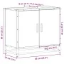 Mueble de lavabo madera de ingeniería roble marrón 65x33x60 cm by , Bathroom furniture - Ref: Foro24-849268, Price: 60,34 €, ...