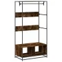 Armario de madera de ingeniería roble ahumado 90x50x180 cm by , Dresser Organizers and Bar Hangers - Ref: Foro24-849296, Pric...