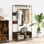 Armario de madera de ingeniería roble ahumado 90x50x180 cm by , Dresser Organizers and Bar Hangers - Ref: Foro24-849296, Pric...