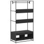 Armario de madera de ingeniería negra 90x50x180 cm de , Organizadores de vestidores y perchas de barra - Ref: Foro24-849294, ...