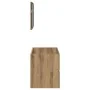 Mueble de baño con espejo de madera ingeniería roble artesanal de , Muebles de baño - Ref: Foro24-856378, Precio: 87,50 €, De...