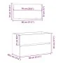 Mueble de baño con espejo de madera ingeniería roble artesanal de , Muebles de baño - Ref: Foro24-856378, Precio: 87,50 €, De...