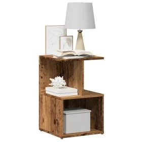 Mesita de noche madera contrachapada madera vieja 35x35x55 cm by , Nightstands - Ref: Foro24-856530, Price: 33,88 €, Discount: %