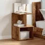 Mesita de noche madera contrachapada madera vieja 35x35x55 cm de , Mesitas de noche - Ref: Foro24-856530, Precio: 34,26 €, De...