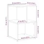 Mesita de noche madera contrachapada madera vieja 35x35x55 cm de , Mesitas de noche - Ref: Foro24-856530, Precio: 34,26 €, De...