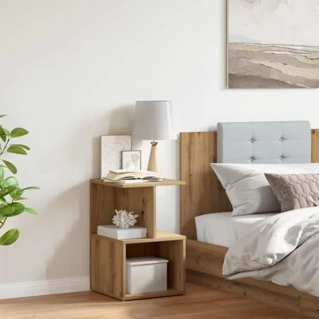 Mesita de noche madera de ingeniería roble artisian 35x35x55 cm de , Mesitas de noche - Ref: Foro24-856532, Precio: 38,10 €, ...