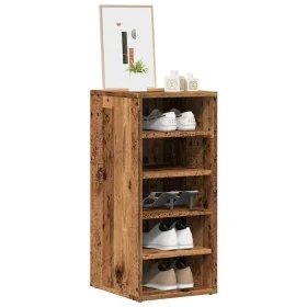 Mueble zapatero madera de ingeniería envejecida 32x35x70 cm by , Shoe racks and shoe organizers - Ref: Foro24-856710, Price: ...