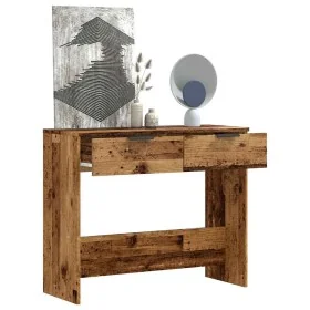 Mesa consola madera contrachapada envejecida 90x36x75 cm by , Side tables - Ref: Foro24-856945, Price: 65,82 €, Discount: %