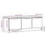 Mueble de TV madera contrachapada madera antigua 102x35x36,5 cm by , TV Furniture - Ref: Foro24-856947, Price: 67,61 €, Disco...
