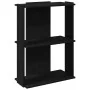 Librería de 3 estantes madera de ingeniería negro 60x30x80 cm de , Librerías y estanterías - Ref: Foro24-860257, Precio: 42,0...