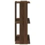 Librería 3 estantes madera ingeniería marrón roble 60x30x80 cm de , Librerías y estanterías - Ref: Foro24-860262, Precio: 43,...