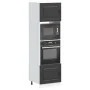 Armarios para horno 2 uds Lucca negra madera de ingeniería de , Armarios de cocina - Ref: Foro24-3315032, Precio: 230,78 €, D...