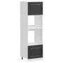 Armarios para horno 2 uds Lucca negra madera de ingeniería de , Armarios de cocina - Ref: Foro24-3315032, Precio: 230,78 €, D...