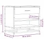 Banco zapatero madera de ingeniería roble marrón 60x40x53,5 cm by , Benches for halls and storage - Ref: Foro24-849223, Price...