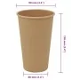 Tazas de café de papel 1000 uds 16oz 400ml marrón de , Vasos desechables - Ref: Foro24-4102797, Precio: 87,29 €, Descuento: %