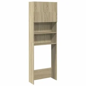 Armario de lavadora madera color roble sonoma 64x25,5x190 cm by , Accessories for washing machines and dryers - Ref: Foro24-8...