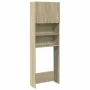 Armario de lavadora madera color roble sonoma 64x25,5x190 cm von , Zubehör für Waschmaschinen und Trockner - Ref: Foro24-8496...