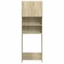 Armario de lavadora madera color roble sonoma 64x25,5x190 cm von , Zubehör für Waschmaschinen und Trockner - Ref: Foro24-8496...