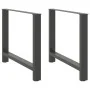 Patas de mesa de centro antracita 2 uds 100x(72-73) cm acero von , Tischbeine - Ref: Foro24-4013322, Preis: 110,72 €, Rabatt: %