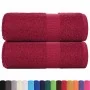 Toallas invitados 2 uds 100% algodón burdeos 30x50 cm 360 gsm by , Towels - Ref: Foro24-136731, Price: 14,71 €, Discount: %