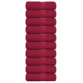 Toallas invitados 10 uds 100% algodón burdeos 30x50 cm 360 gsm by , Towels - Ref: Foro24-136733, Price: 28,16 €, Discount: %