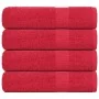 Toallas de ducha 4 uds 100% algodón rojo 70x140 cm 360 gsm by , Towels - Ref: Foro24-136930, Price: 33,58 €, Discount: %