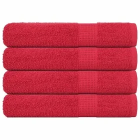 Toallas 4 uds rojo 100x200 cm 360 gsm 100% algodón de , Toallas - Ref: Foro24-136939, Precio: 56,72 €, Descuento: %