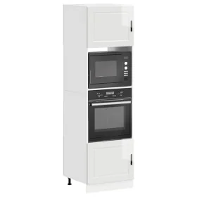Armarios para horno 2 uds Porto blanco brillante by , Kitchen cabinets - Ref: Foro24-3315053, Price: 229,20 €, Discount: %