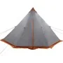 Tienda familiar tipi para 6 personas impermeable gris naranja by , tents - Ref: Foro24-4009447, Price: 210,03 €, Discount: %