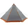 Tienda familiar tipi para 6 personas impermeable gris naranja by , tents - Ref: Foro24-4009447, Price: 210,03 €, Discount: %