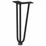 Patas de mesa tipo horquilla 4 uds acero macizo negro 30 cm by , Table legs - Ref: Foro24-4012436, Price: 53,68 €, Discount: %