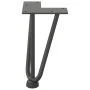 Patas de mesa tipo horquilla 4 uds acero macizo antracita 20 cm by , Table legs - Ref: Foro24-4012434, Price: 41,44 €, Discou...