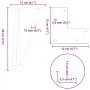 Patas de mesa tipo horquilla 4 uds acero macizo antracita 20 cm by , Table legs - Ref: Foro24-4012434, Price: 41,44 €, Discou...