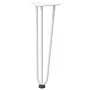 Patas de mesa tipo horquilla 4 uds acero macizo blanco 42 cm by , Table legs - Ref: Foro24-4012441, Price: 49,55 €, Discount: %