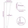 Patas de mesa tipo horquilla 4 uds acero macizo antracita 42 cm by , Table legs - Ref: Foro24-4012422, Price: 45,31 €, Discou...