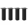 Patas para mesa de centro 4 uds acero negro 30-32 cm by , Table legs - Ref: Foro24-4012460, Price: 62,99 €, Discount: %