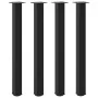 Patas para mesa de centro 4 uds acero negro 100-102 cm by , Table legs - Ref: Foro24-4012476, Price: 111,79 €, Discount: %