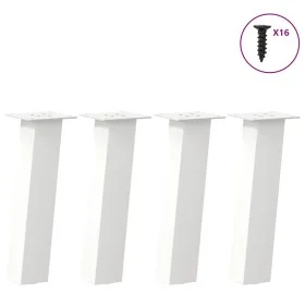 Patas para mesa de centro 4 uds acero blanco 30 cm von , Tischbeine - Ref: Foro24-4012497, Preis: 58,62 €, Rabatt: %