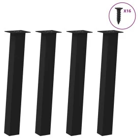 Patas para mesa de centro 4 uds acero negro 72 cm by , Table legs - Ref: Foro24-4012504, Price: 84,75 €, Discount: %