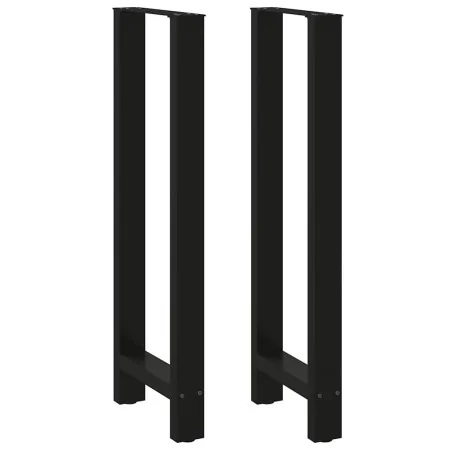 Patas de mesa de centro acero negro 2 uds 40x(110-111) cm de , Patas para mesas - Ref: Foro24-4013348, Precio: 130,49 €, Desc...