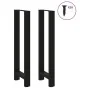 Patas de mesa de centro acero negro 2 uds 40x(110-111) cm de , Patas para mesas - Ref: Foro24-4013348, Precio: 130,49 €, Desc...