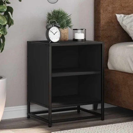 Mesita de noche madera ingeniería negro 40x31x50 cm metal von , Nachttische - Ref: Foro24-848699, Preis: 36,70 €, Rabatt: %