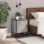 Mesita noche madera de ingeniería gris sonoma 40x31x50 cm metal von , Nachttische - Ref: Foro24-848715, Preis: 38,47 €, Rabat...