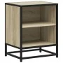 Mesita de noche madera ingeniería roble sonoma 40x31x50cm metal de , Mesitas de noche - Ref: Foro24-848701, Precio: 35,68 €, ...