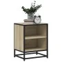 Mesita de noche madera ingeniería roble sonoma 40x31x50cm metal de , Mesitas de noche - Ref: Foro24-848701, Precio: 35,68 €, ...