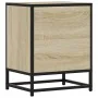 Mesita de noche madera ingeniería roble sonoma 40x31x50cm metal de , Mesitas de noche - Ref: Foro24-848701, Precio: 35,68 €, ...